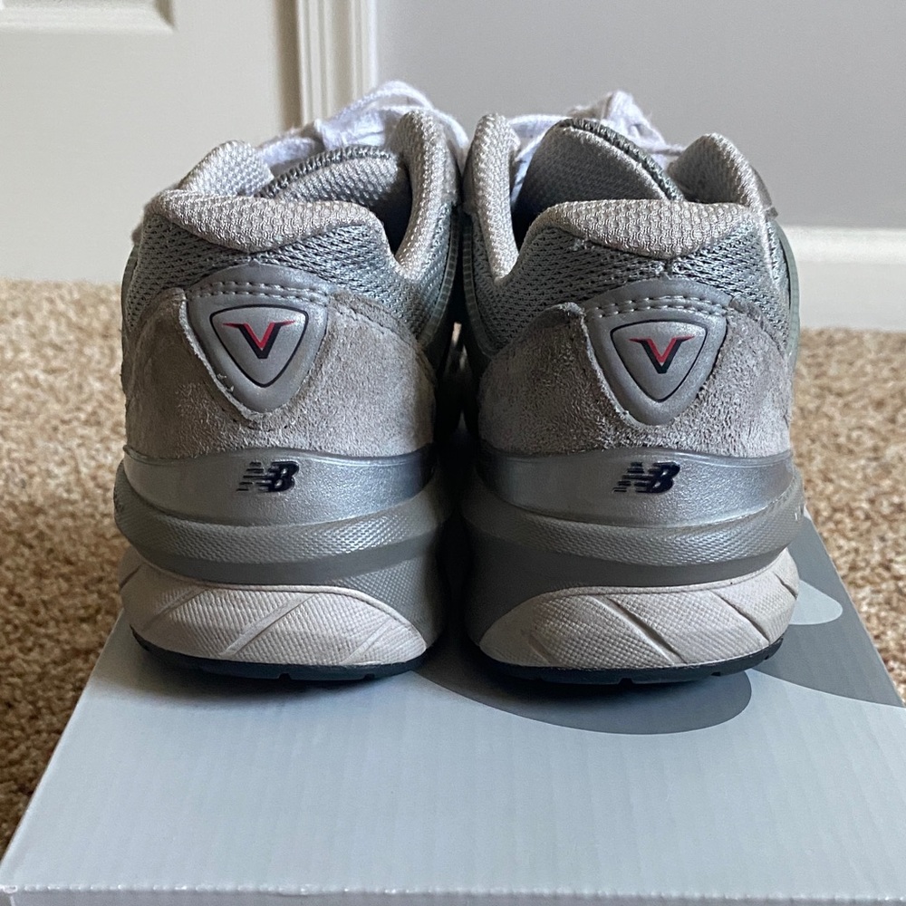 New Balance Gray and White Running Shoes - Picture 4 of 6
